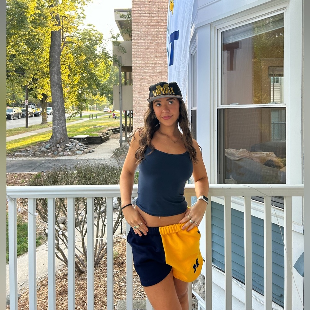 Blue/Maize UMichigan Shorts